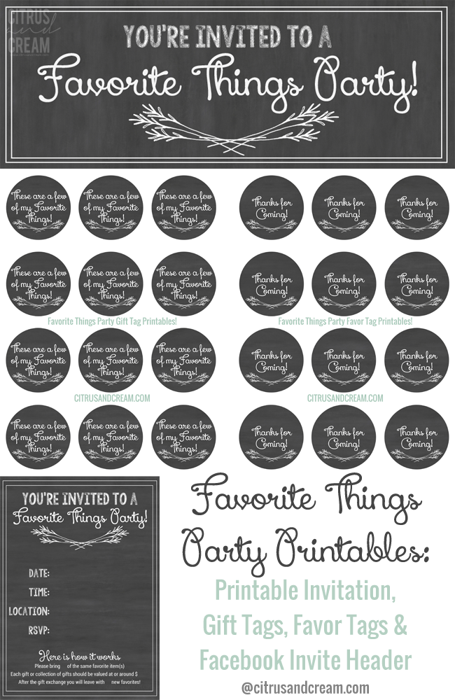 Tips & Tricks For Throwing A Favorite Things Party! Mom the Magnificent