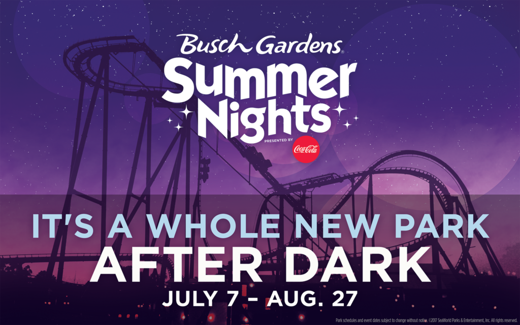 Busch Gardens Summer Fun Card Summer Nights Mom The Magnificent